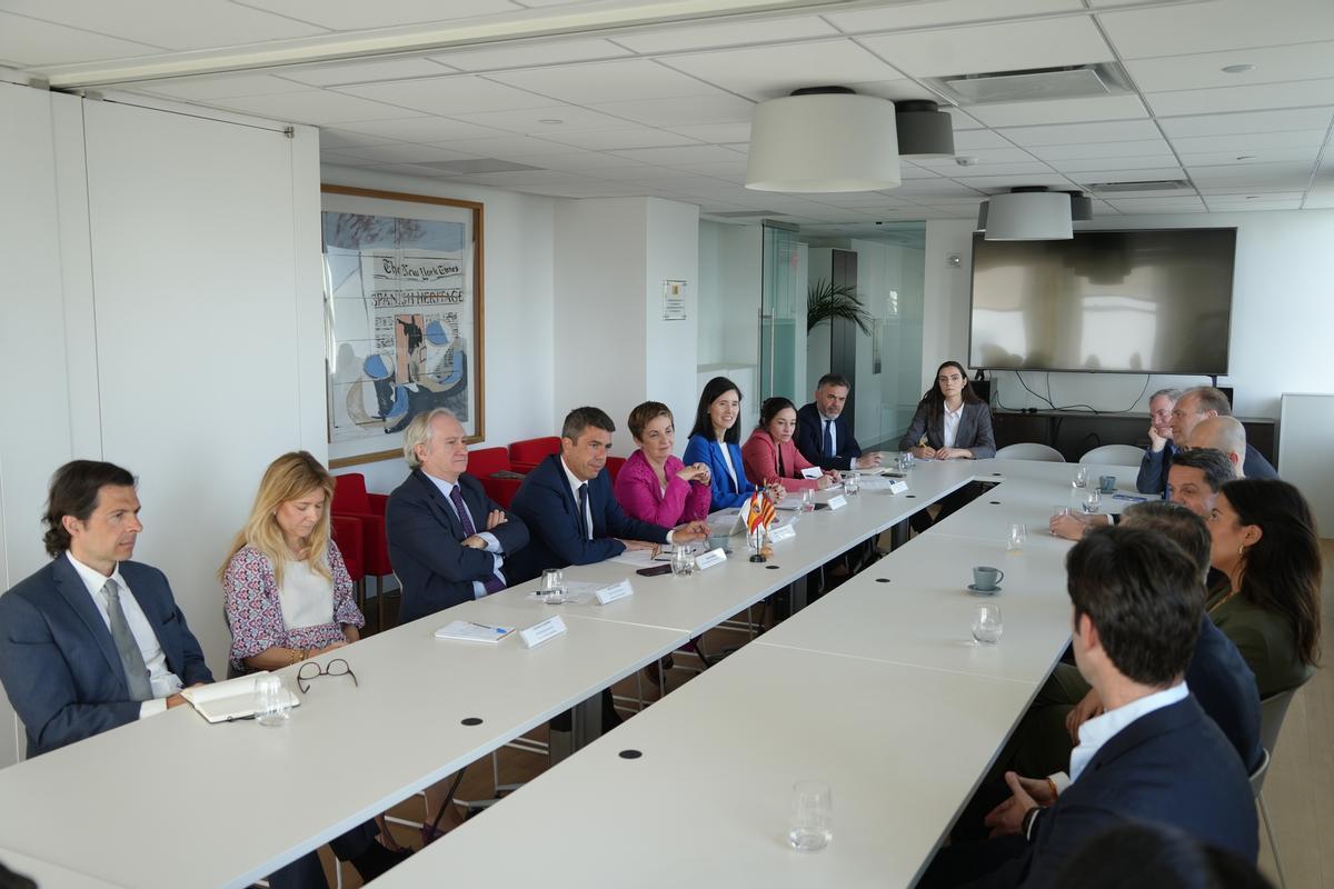 Mazón y Cano, durante la reunión empresarial en Estados Unidos.