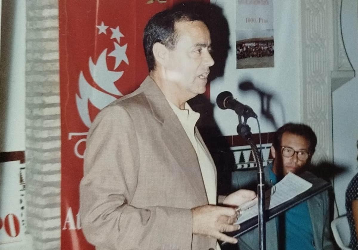 Fernando García Sánchez, en la presentación de un acto.