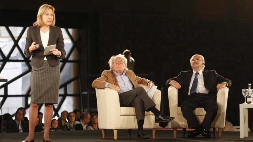 Eduardo Punset, Helen Fischer y Mario Molina.