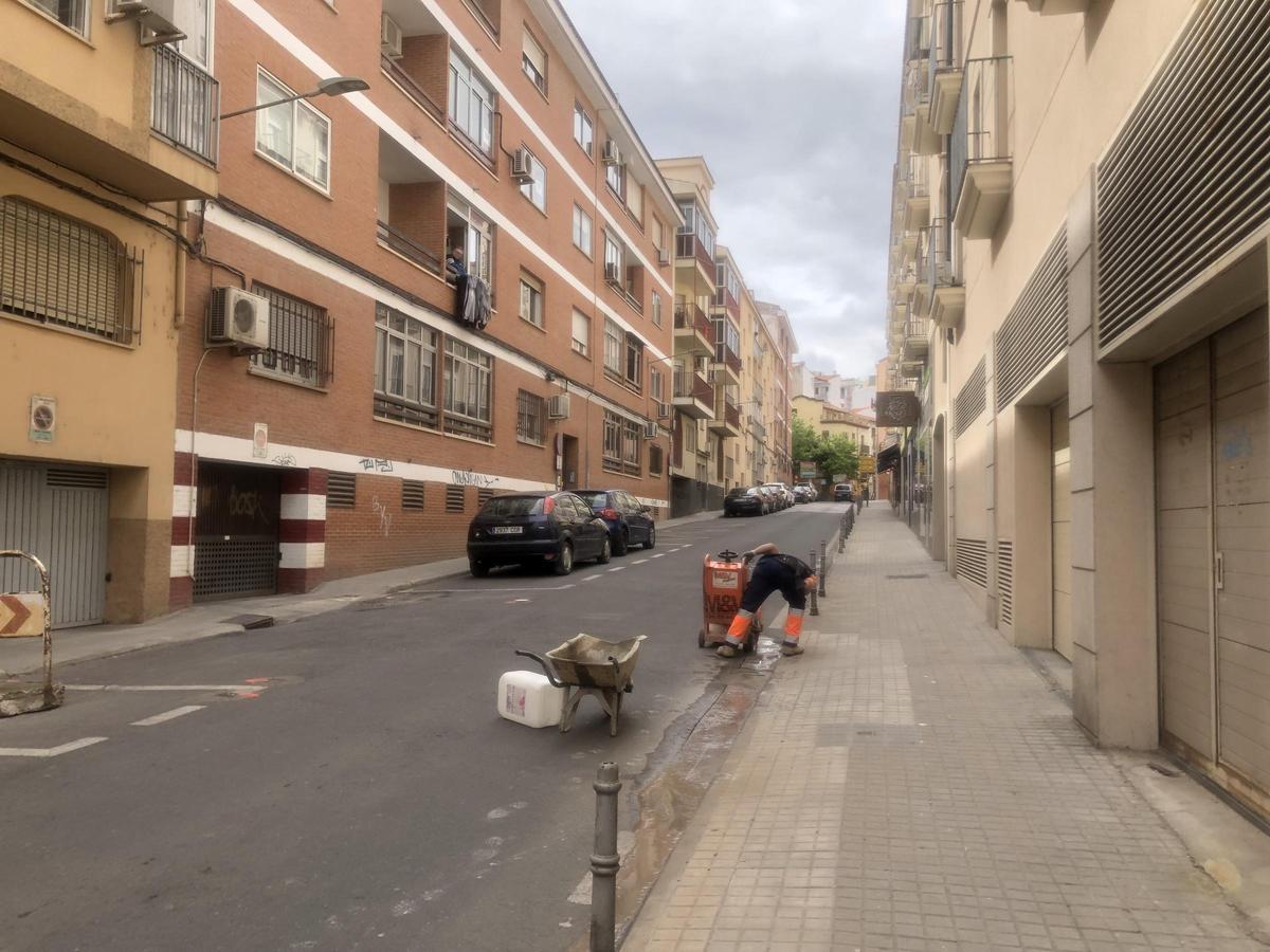 Primeros trabajos en la tarde de este lunes.