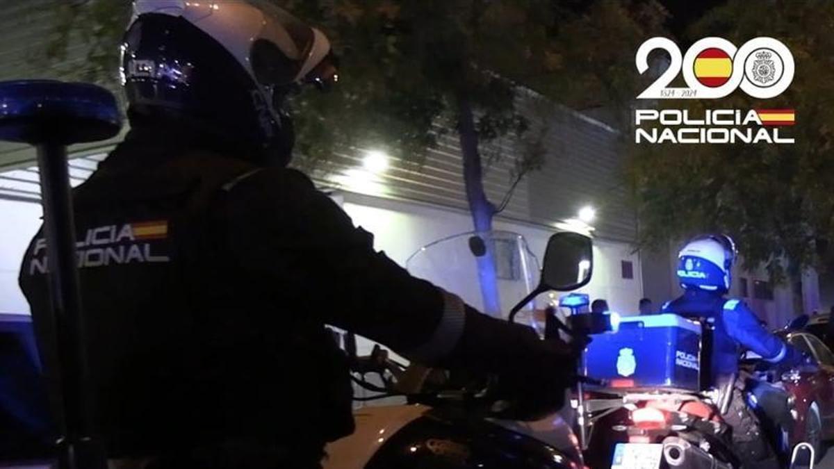 Agentes de la Policía Nacional en Palma.