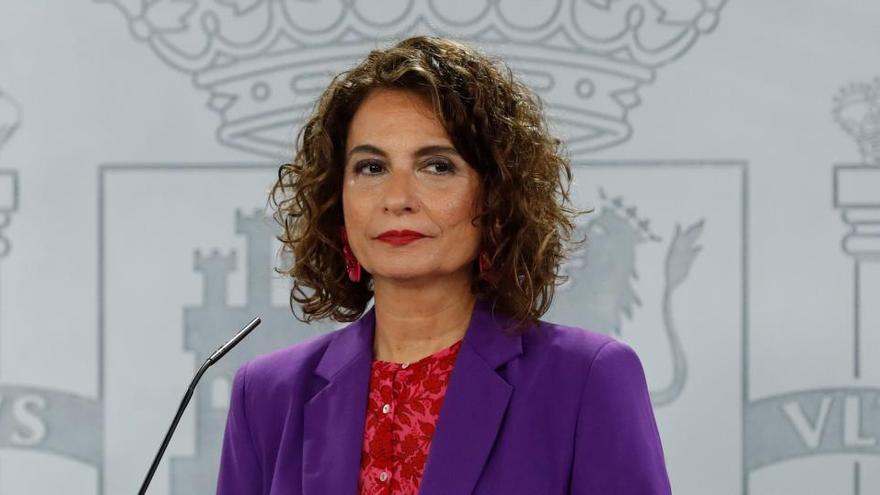 La portavoz del Gobierno, María Jesús Montero.