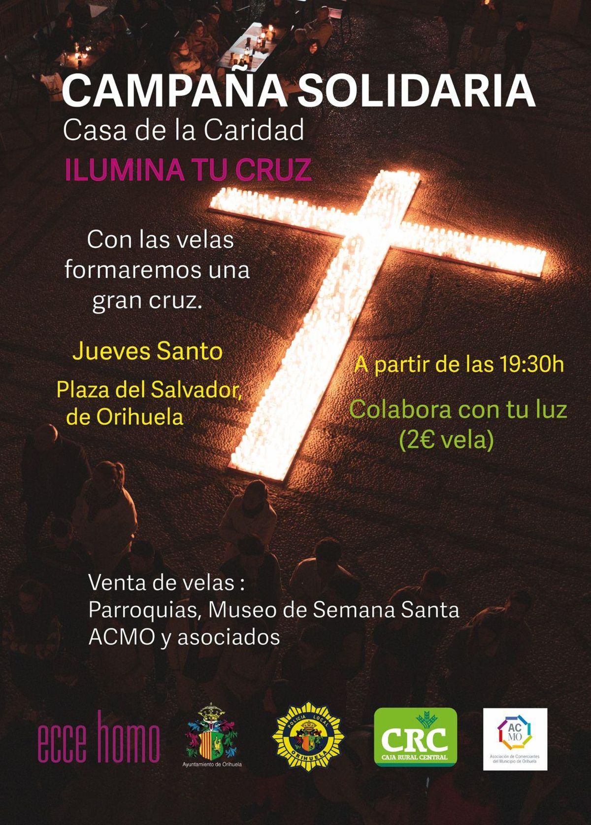 Cartel de la campaña solidaria "Ilumina tu cruz"