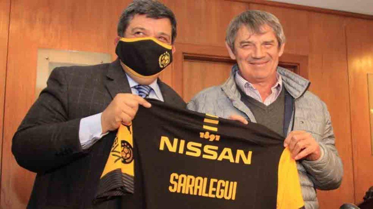 Saralegui fue presentado como nuevo entrenador del Peñarol