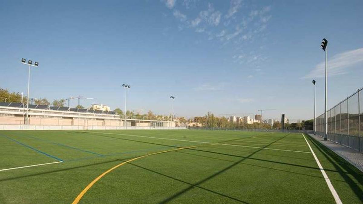Una imatge d'arxiu del camp de futbol de Can Gibert del Pla.