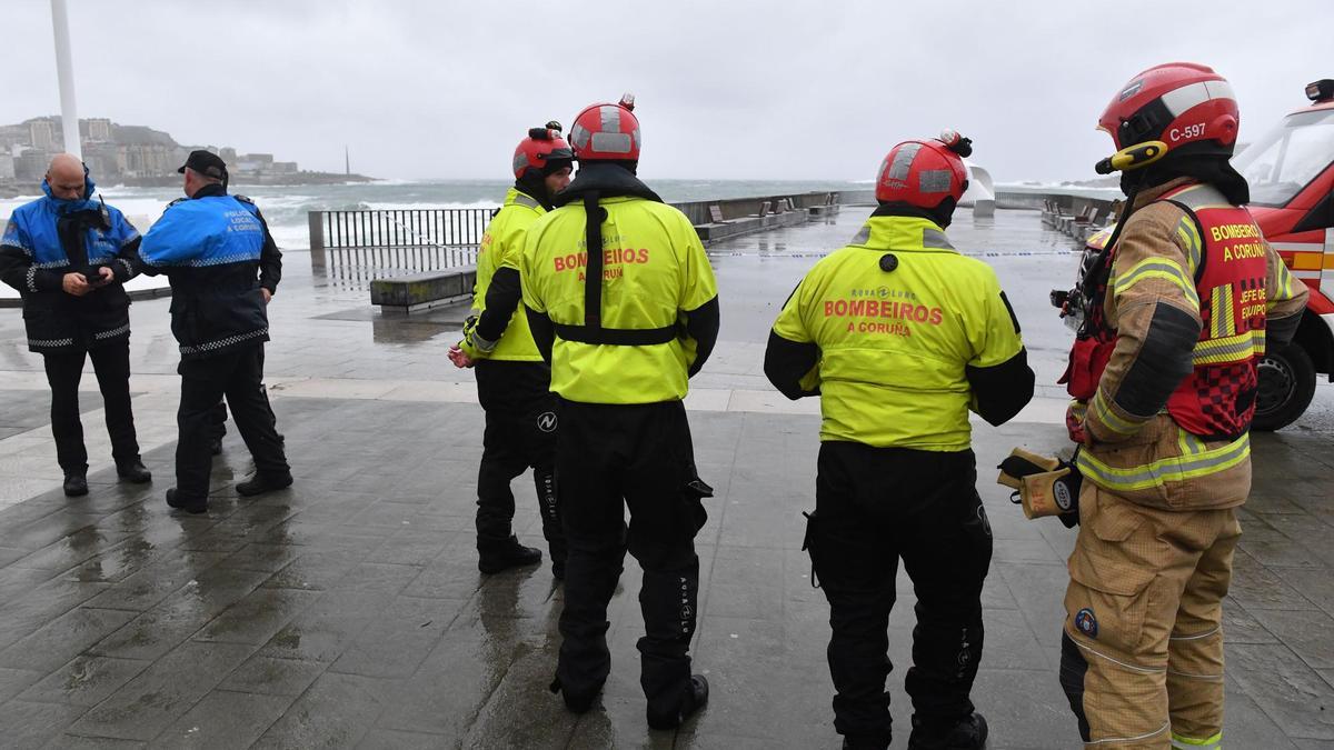 El Concello refuerza el dispositivo de seguridad por el temporal.