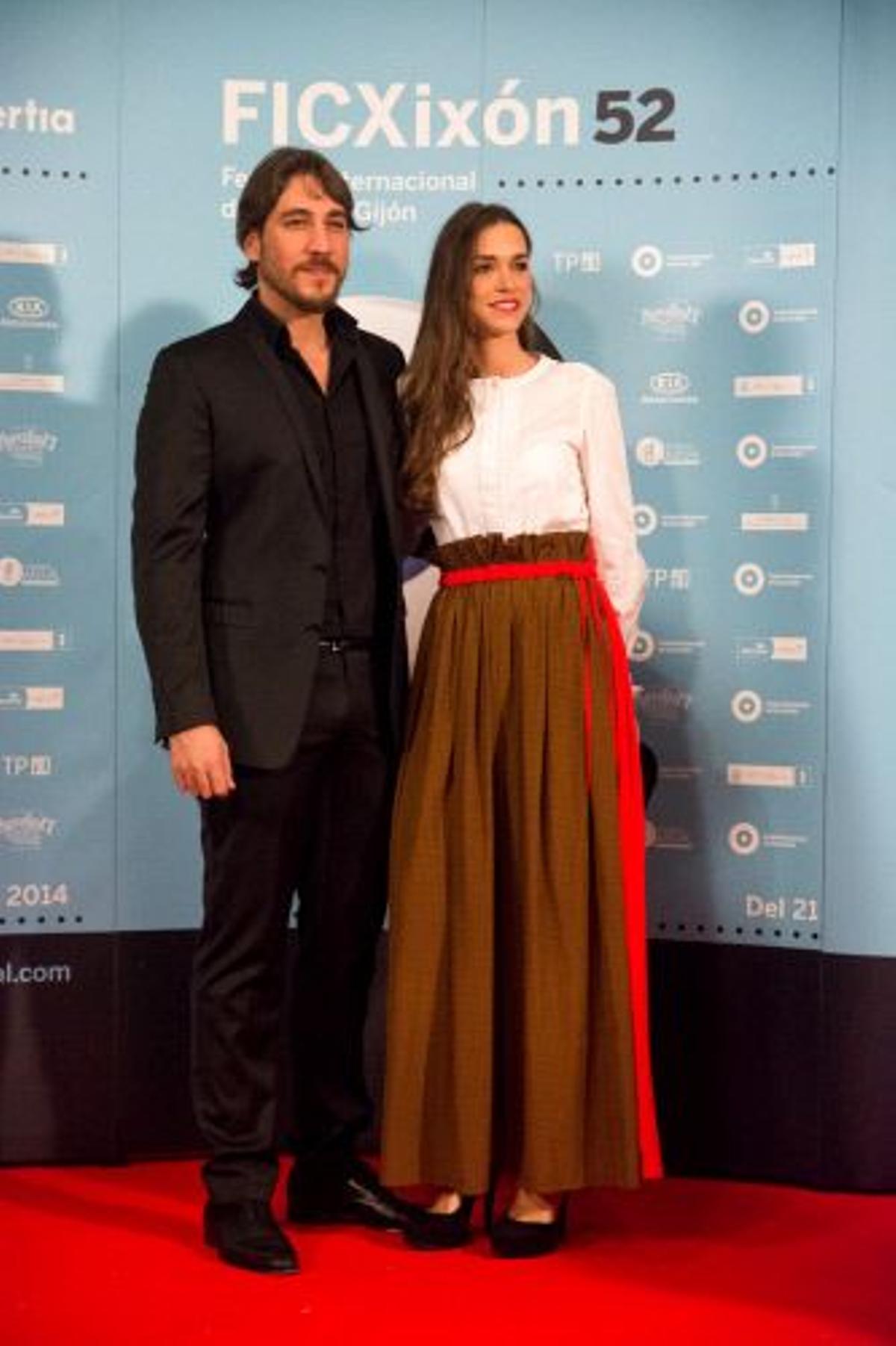 Alberto Amann y Clara Mendez, en el Festival de Cine de Gijón 2014