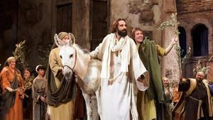 Una de las escenas de la Passió dOlesa de Montserrat