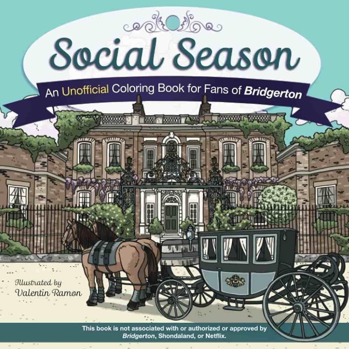 Social Season (libro para colorear inspirado en los Bridgerton)