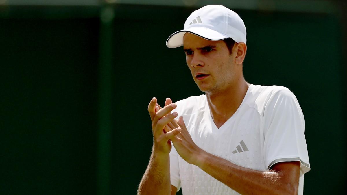 Rafa Jódar, durante el torneo de Wimbledon
