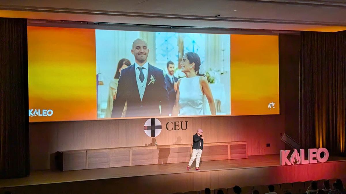 Samuel López durante su intervención en Kaleo.