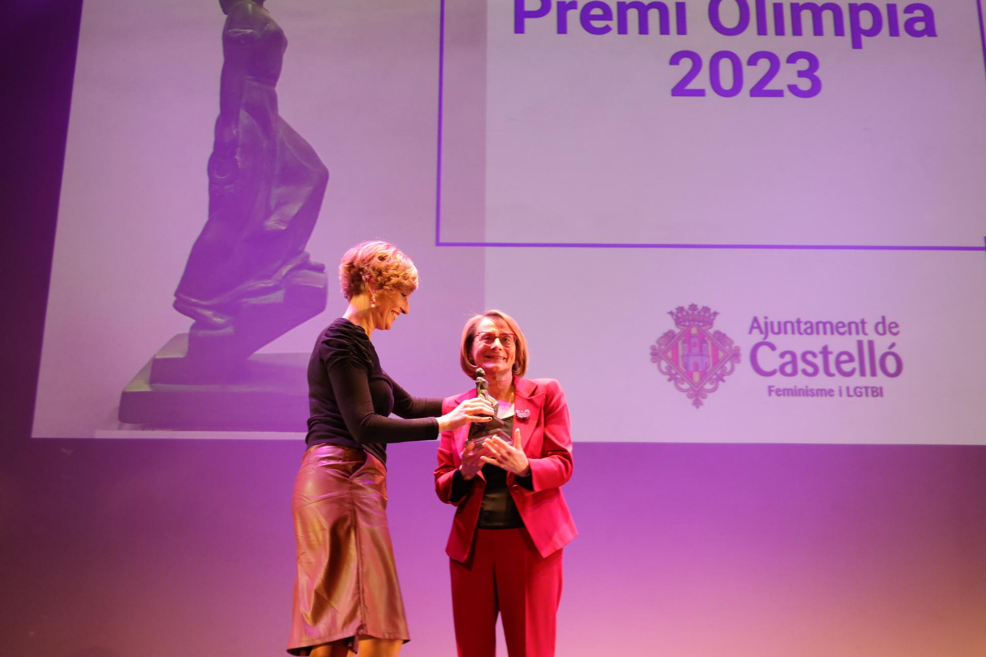 Eva Alcón, rectora de la UJI, premio Olimpia