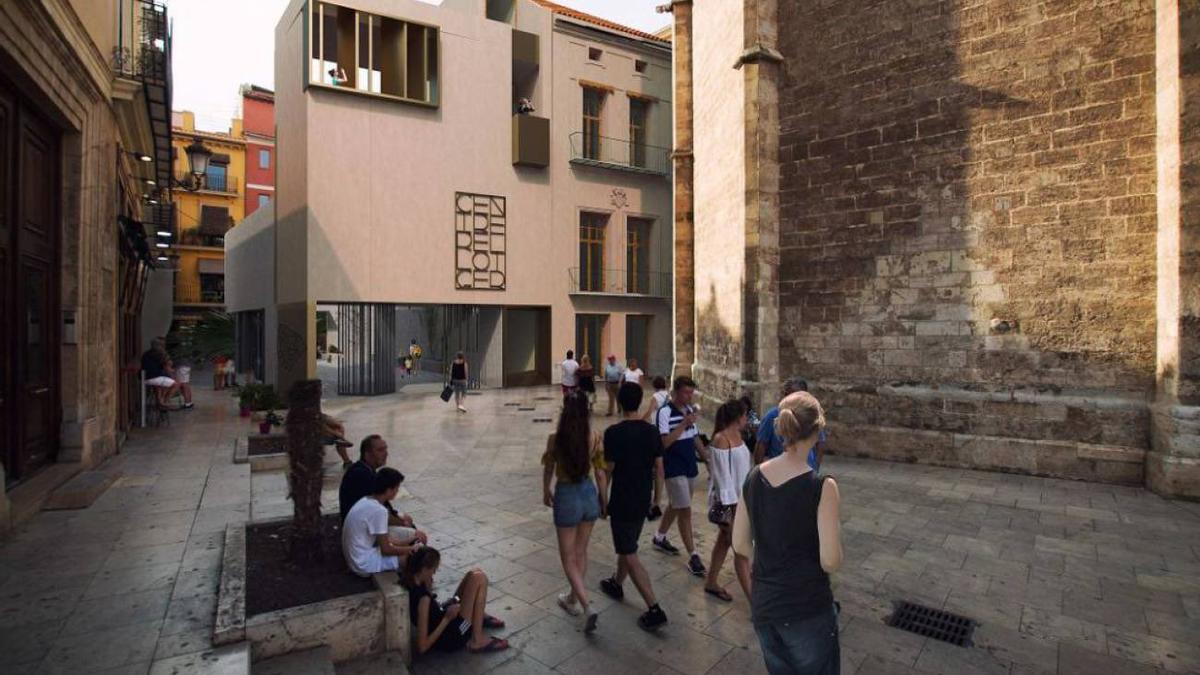 Figuración del futuro edificio rehabilitado de la Casa del Relojero