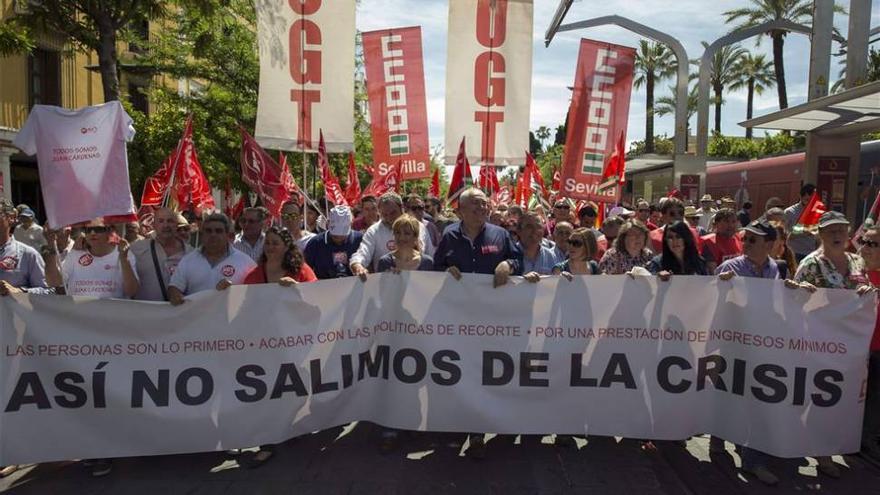 Miles de andaluces rechazan la falta de empleo y la precariedad laboral