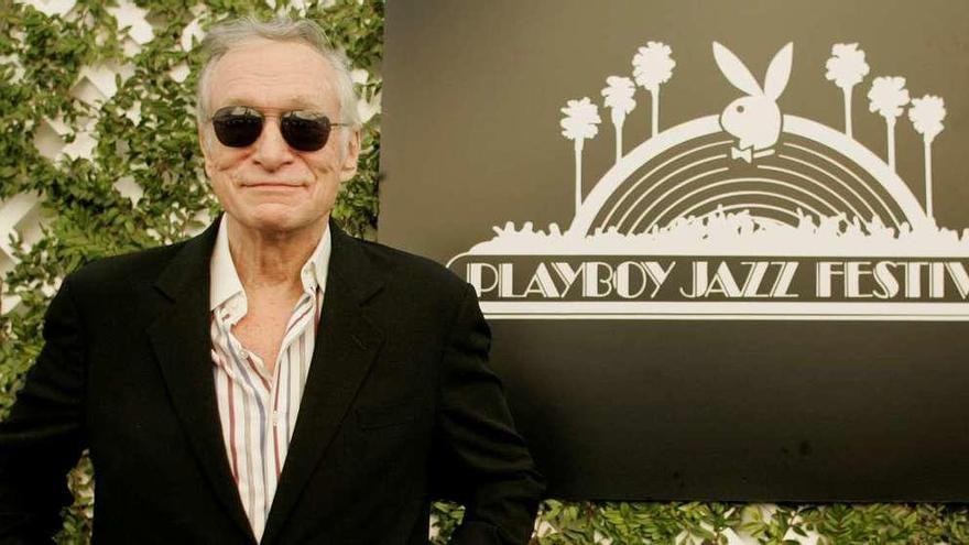 El fundador de &#039;Playboy&#039;, Hugh Hefner, en febrero del 2008.