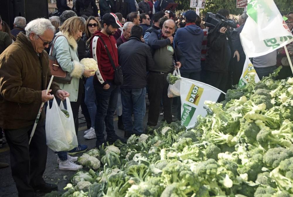 Así ha sido la manifestación de los agricultores en Murcia (II)