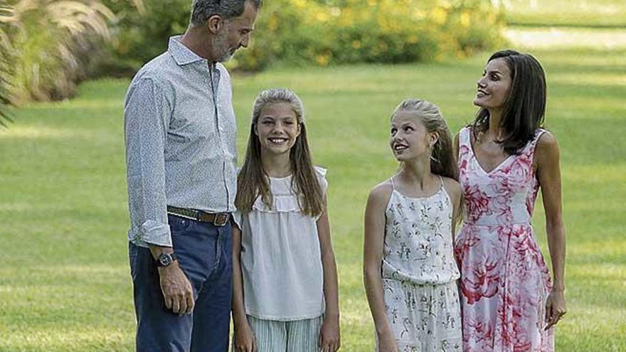 La Familia Real, en el posado del verano pasado.