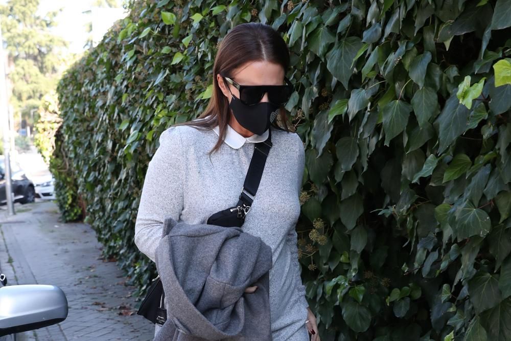 Paula Echevarría, con minivestido gris de Lefties