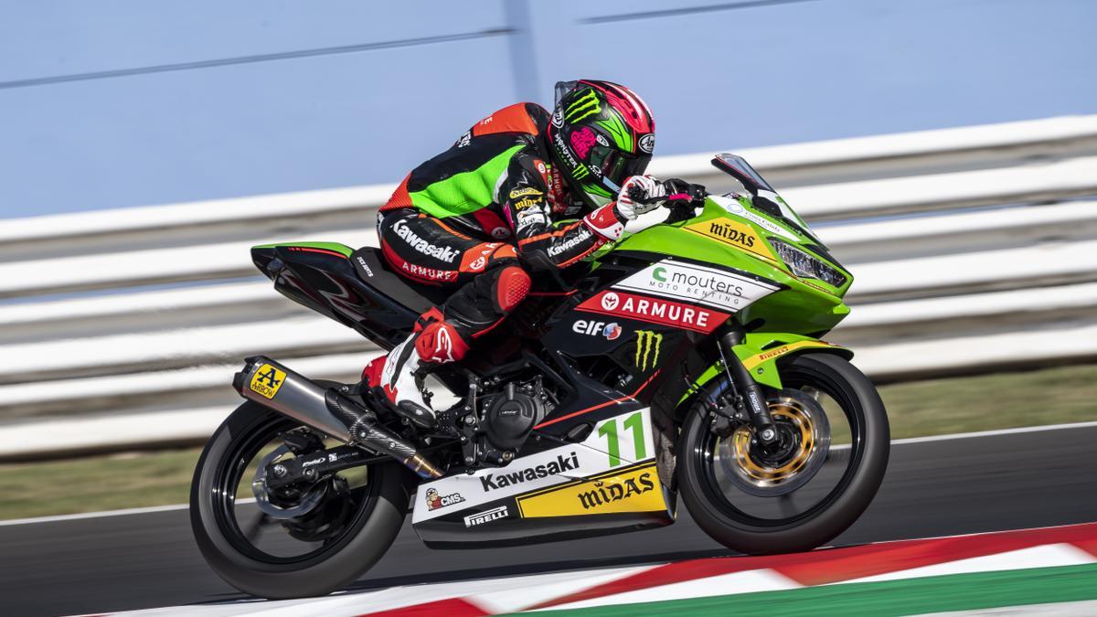 Ana Carrasco, en la carrera de Misano