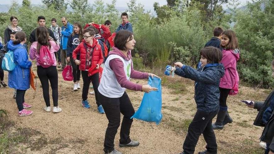 Recogida de basura en Montealegre. // Brais Lorenzo