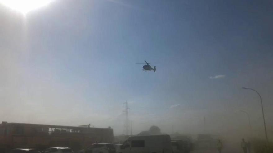 Accidente de tren en Zamora | Evacuación en helicóptero del maquinista fallecido