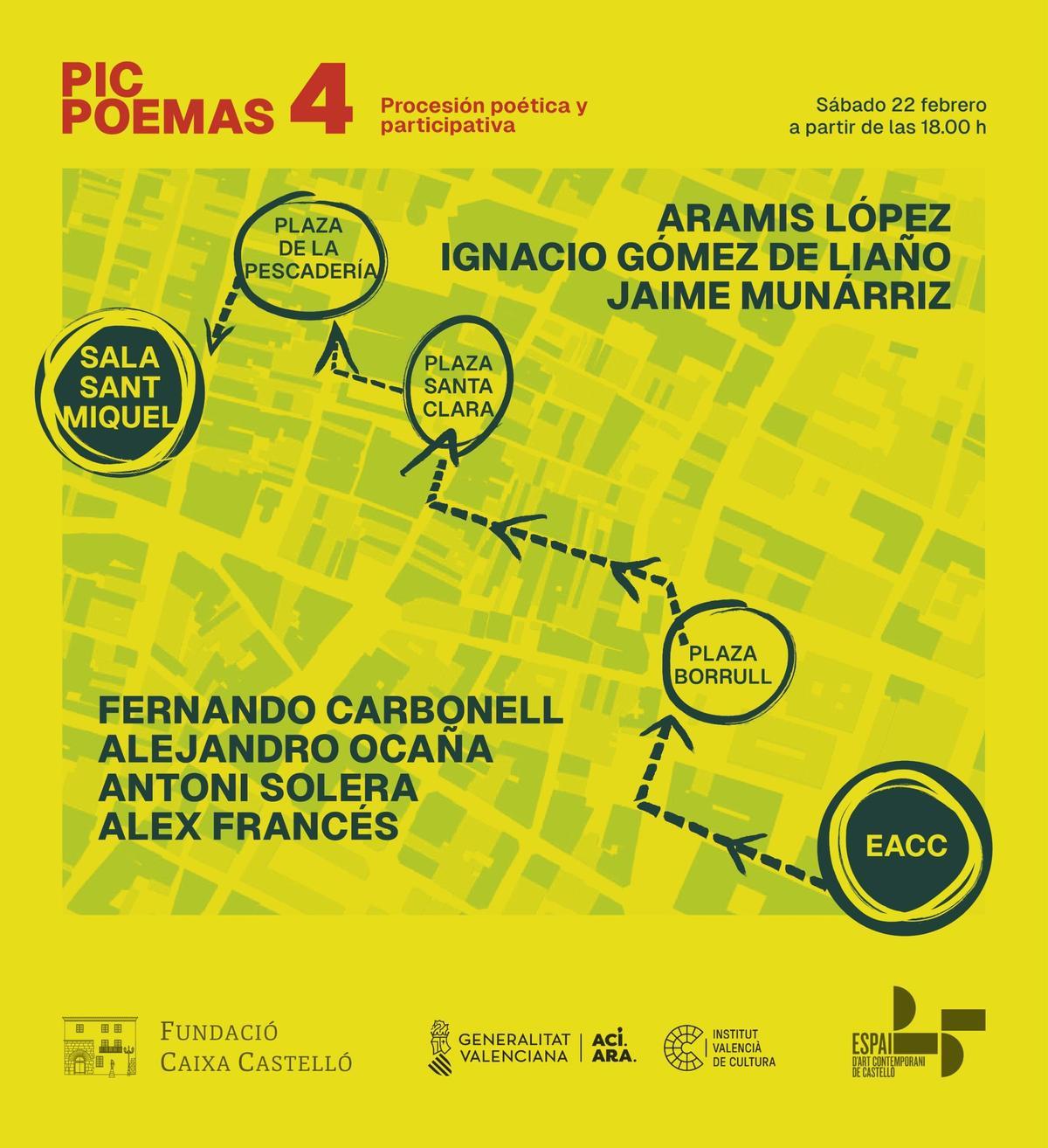 Cartel de la presente edición del 'Pic Poemas 4'.