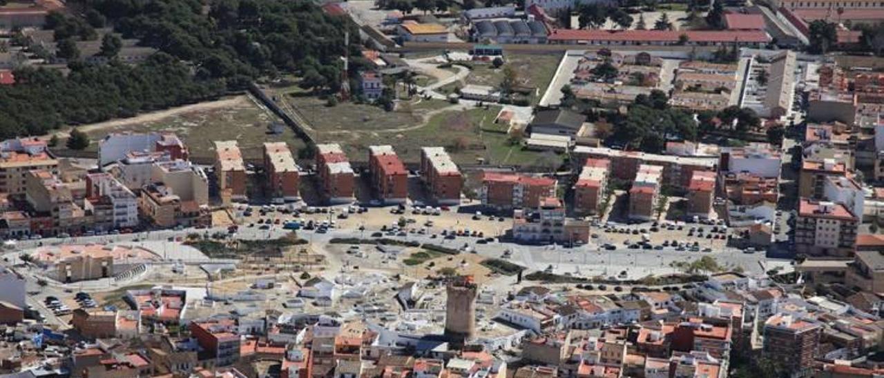 Vista aérea de los terrenos militares de Paterna cuya cesión quedó reflejada en el protocolo de intenciones.