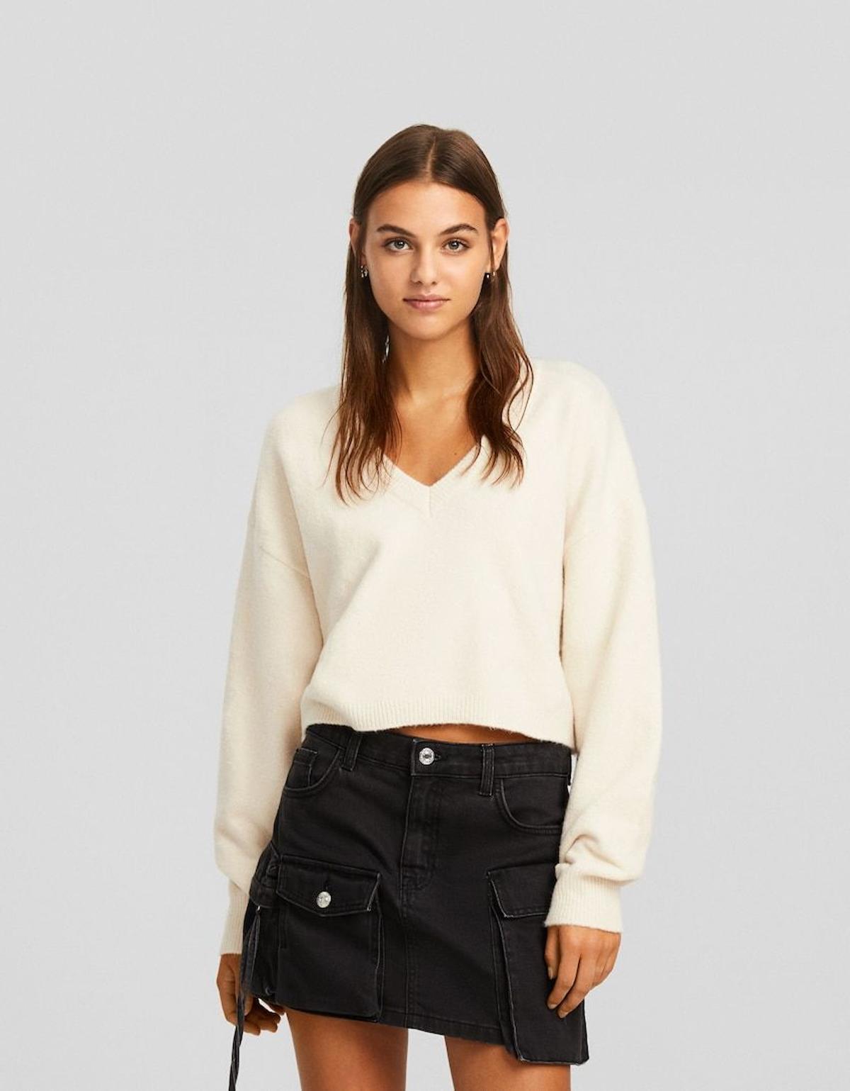 Jersey de punto de Bershka