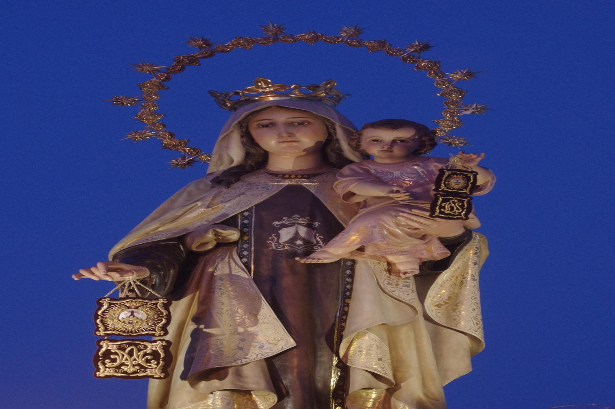Procesión de la Virgen del Carmen en la Colonia de Santa Inés