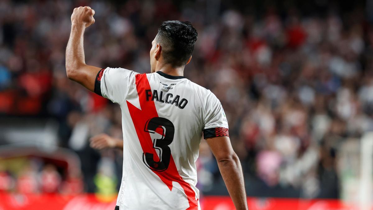 Falcao, celebrando un gol