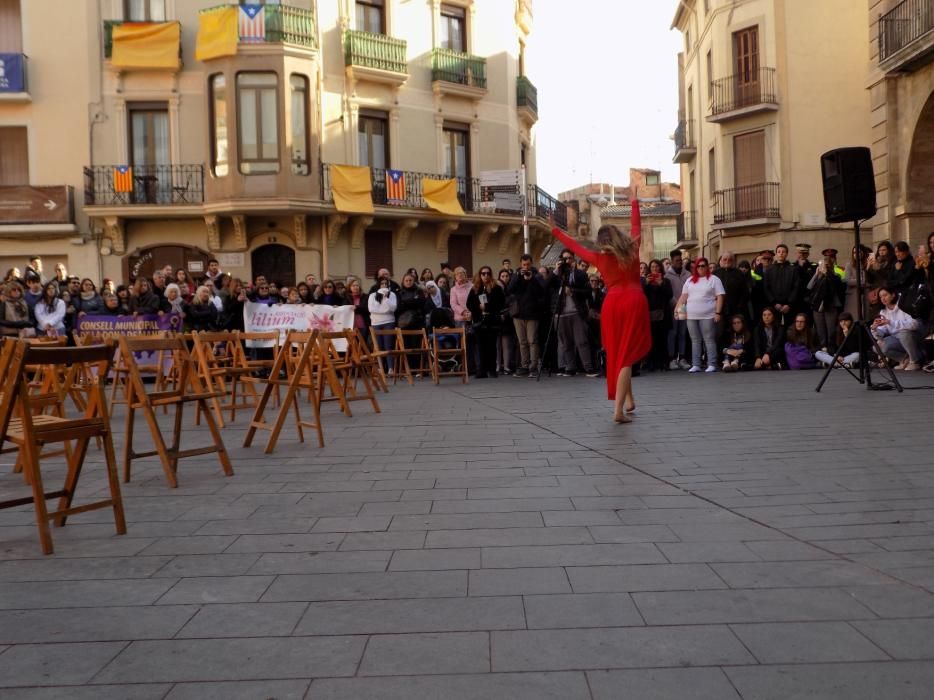 Acte institucional contra la violència masclista a Manresa