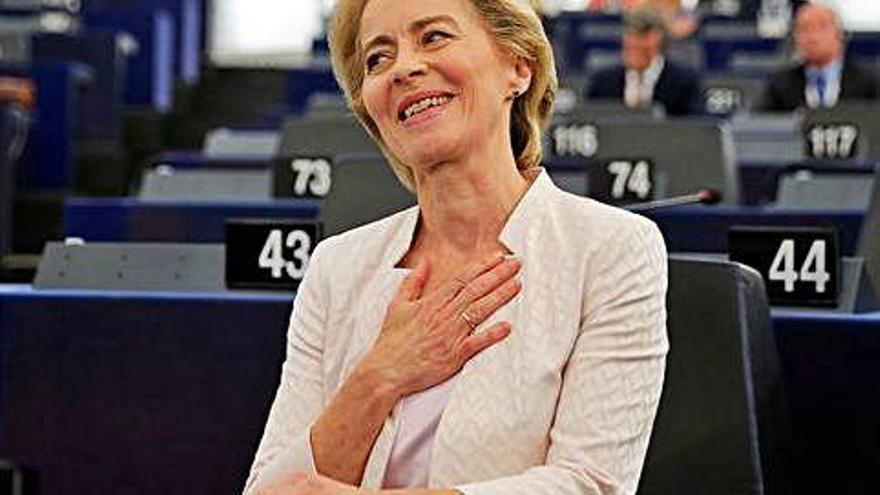Von der Leyen agraeix el suport rebut en la votació al Parlament Europeu.