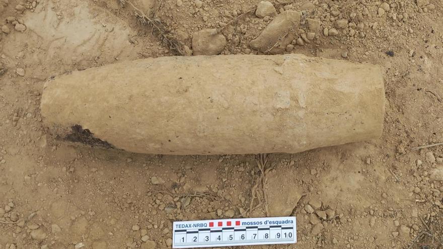 Apareix un artefacte explosiu de la Guerra Civil durant uns treballs arqueològics a la Segarra