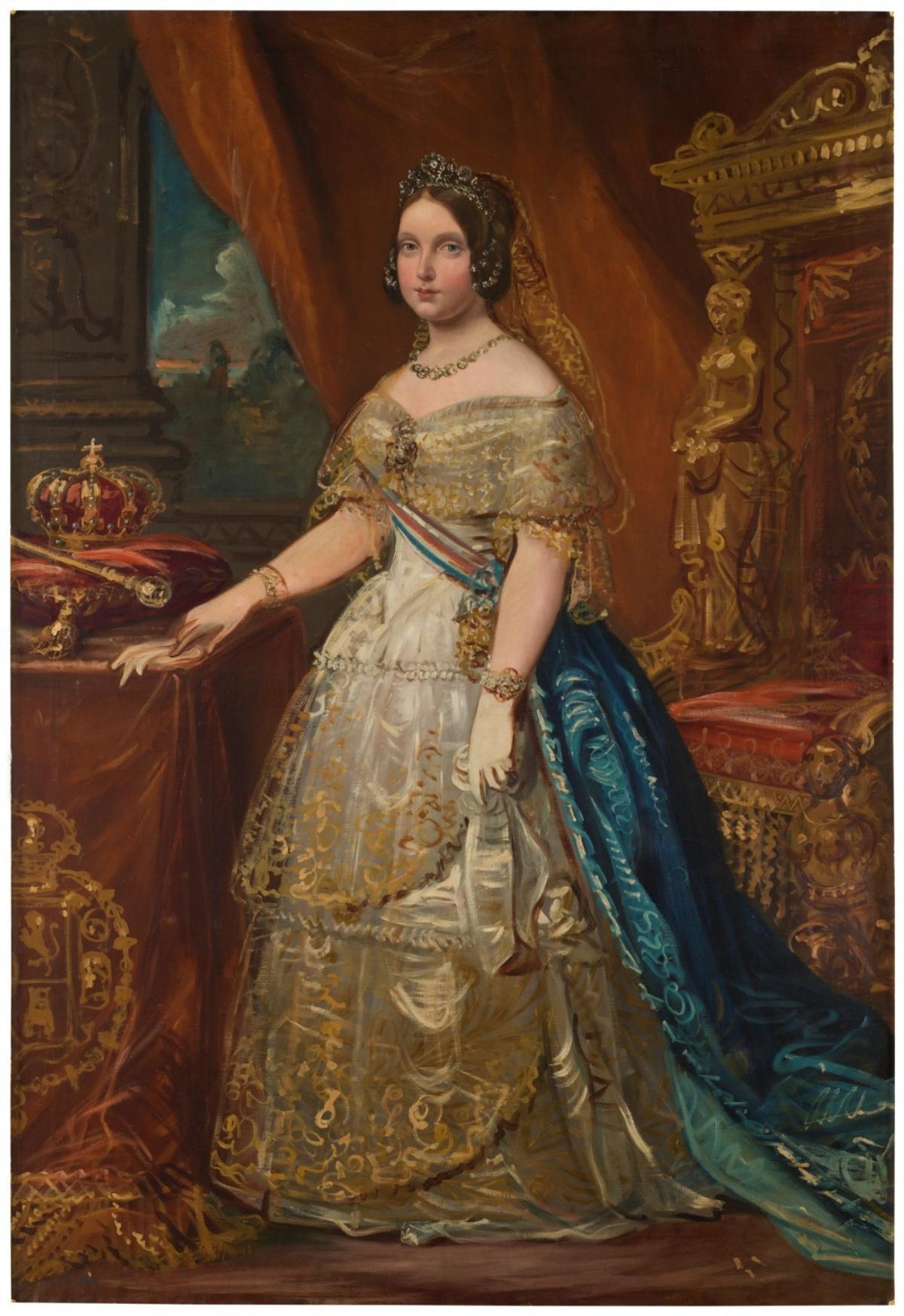 Retrato de Isabel II, anónimo.