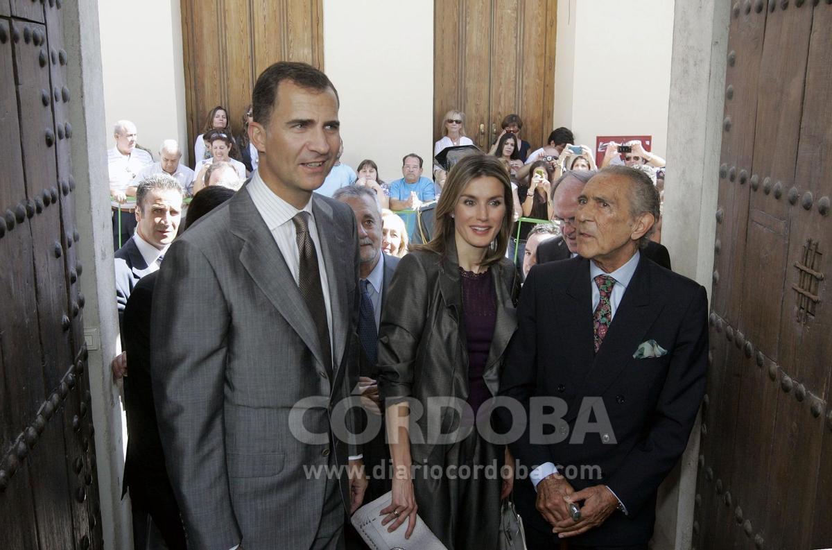 Los príncipes de Asturias visitan la Fundación Antonio Gala (2011).