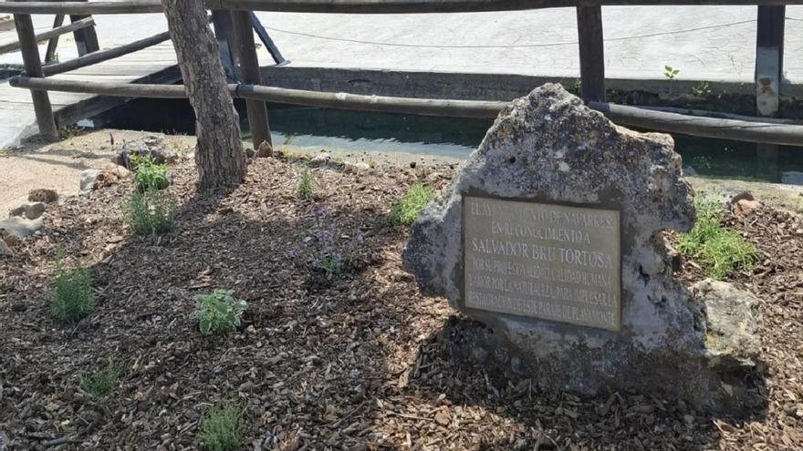 Navarrés reconoce con una placa al técnico de la diputación que facilitó el resurgir de Playamonte