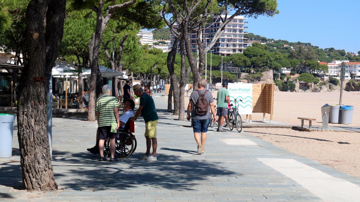 Un tram del passeig de Platja d&#039;Aro