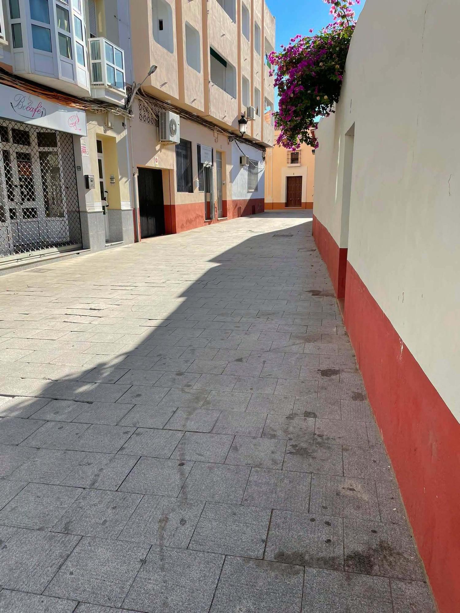 calle Rosario antes de comenzar las reformas