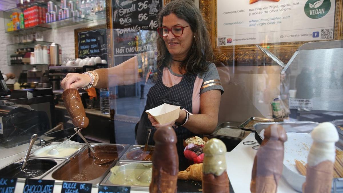 Gofres de impacto. Mostrador de La Pollería de Barcelona. «A nosotros nos gusta que chorreen y bien», predican en Instagram.