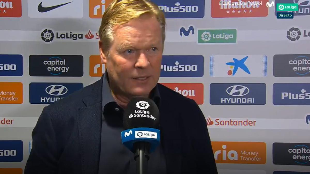 Koeman: "En partes del partido hemos estado bien, pero hemos cometido errores"