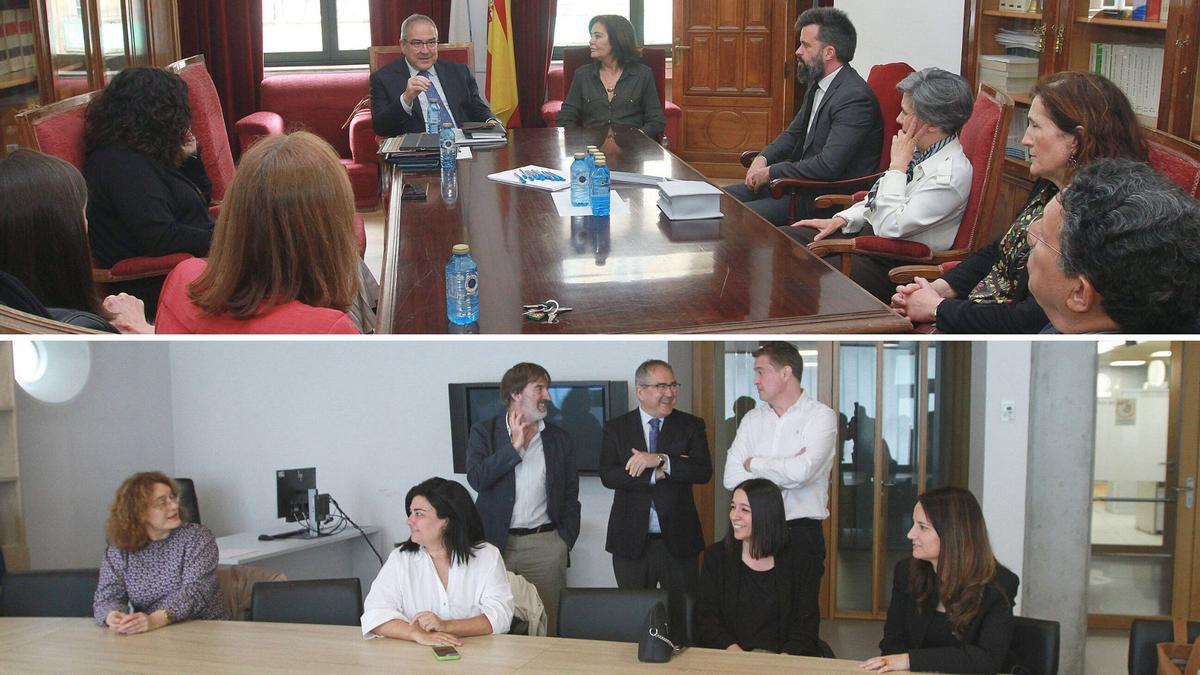 Dos reuniones en Ourense, este miércoles, del presidente del TSXG: con los magistrados del tribunal de instancia, y con los de la Audiencia Provincial.