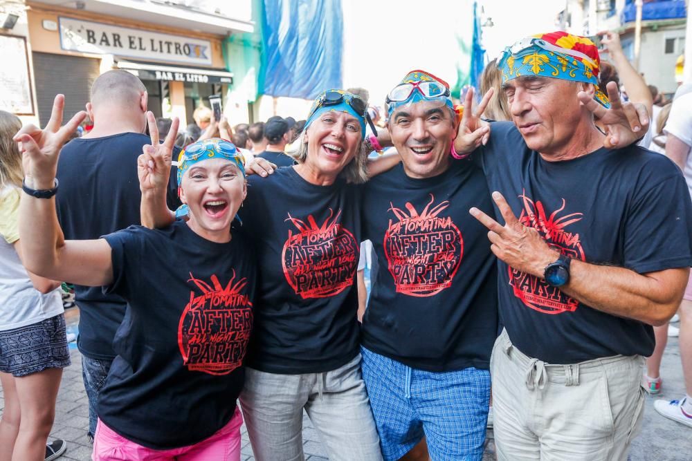 Momentos previos a la Tomatina 2018 en Buñol.