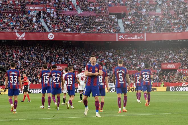 Sevilla FC - FC Barcelona, el partido de la jornada 38 de LaLiga EA Sports, en imágenes.