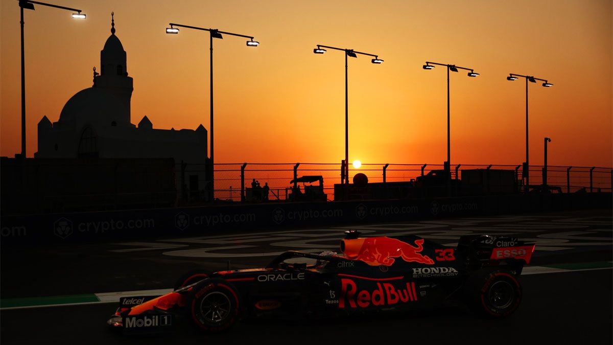 Max Verstappen, durante el Libre 3 en Jeddah