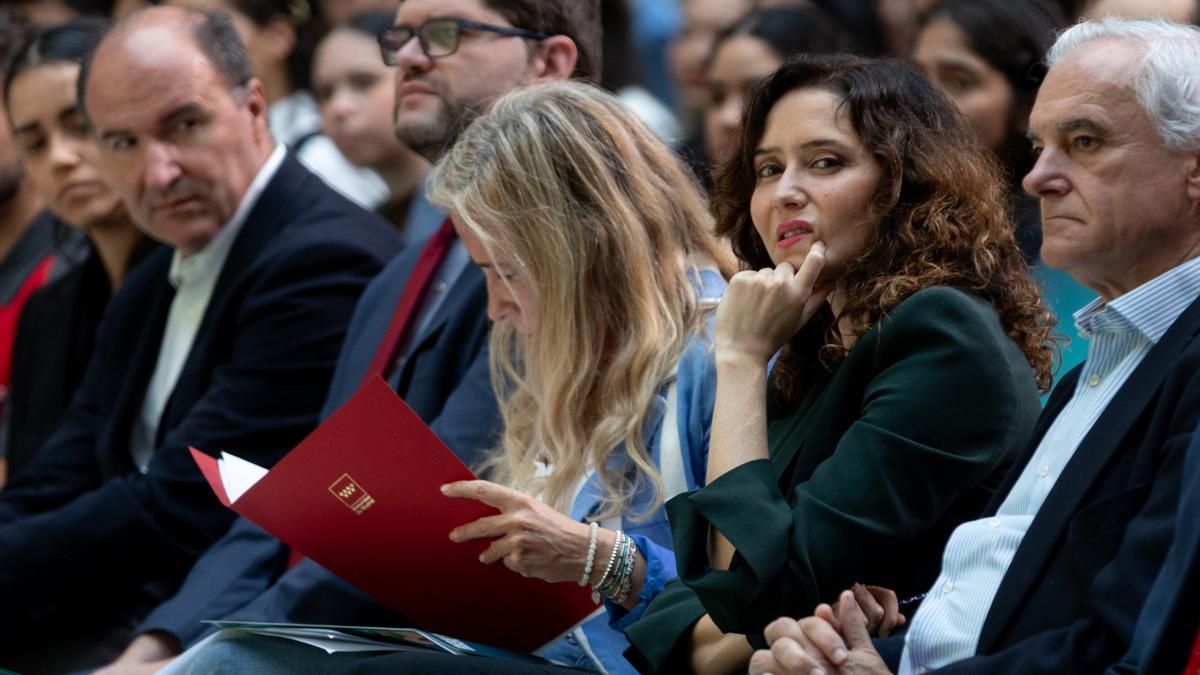 Isabel Díaz Ayuso durante la presentación del Plan regional de Empleo Joven 2024-2025.