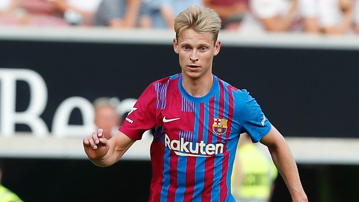 Frenkie de Jong, durante el partido del Barça contra el Stuttgart