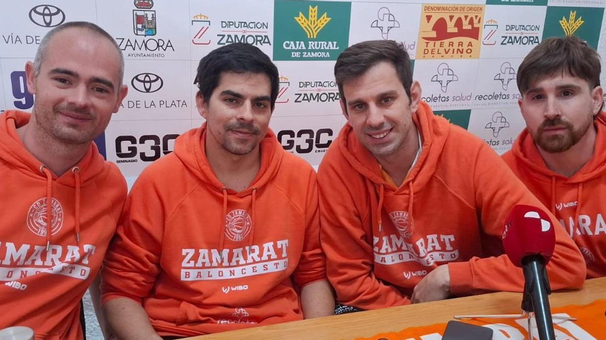 Los cuatro componentes del staff técnico del Recoletas Zamora.  | P. F.