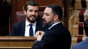 Pablo Casado y Santiago Abascal.