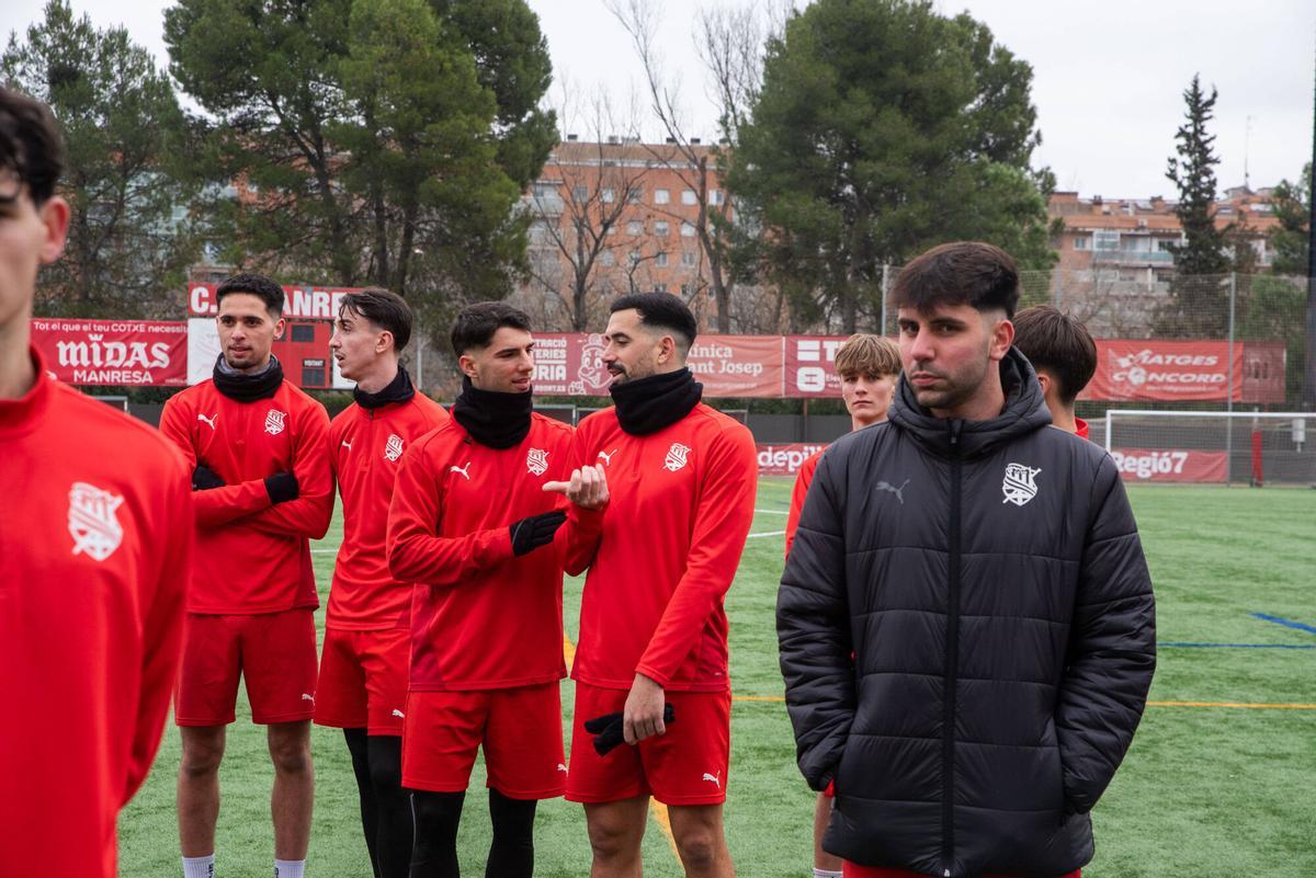 Imatges de l'últim entrenament de l'any del Centre d'Esports Manresa