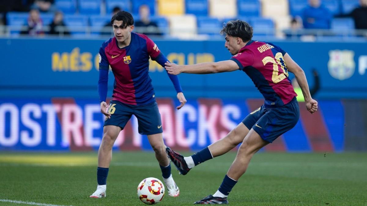 El chut de Guille que fue el 1-0 contra la Gimnástica